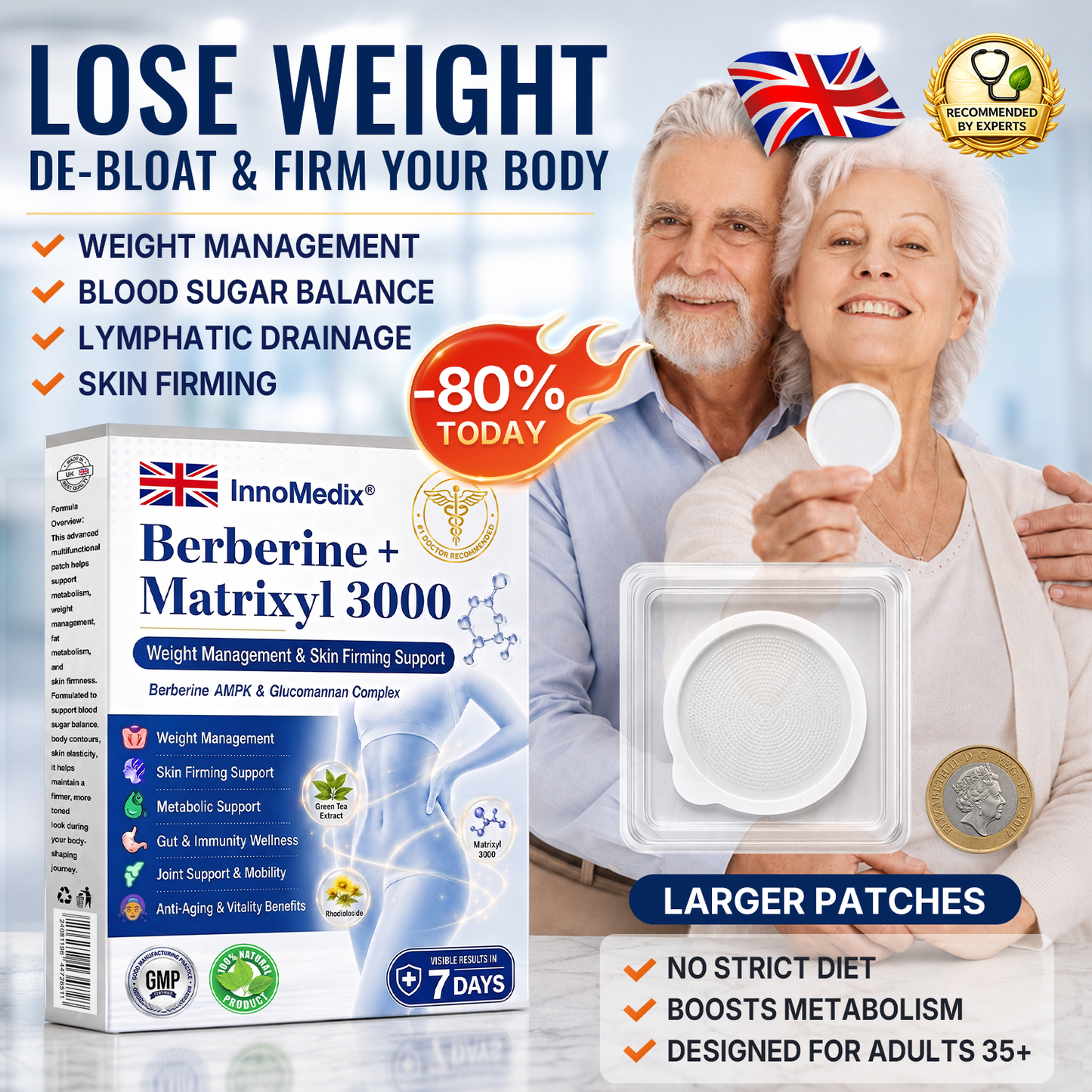 Best Seller 🇬🇧 𝙄𝙣𝙣𝙤𝙈𝙚𝙙𝙞𝙭®📊𝘽𝙚𝙧𝙗𝙚𝙧𝙞𝙣𝙚 + 𝙈𝙖𝙩𝙧𝙞𝙭𝙮𝙡 3000 𝘼𝙙𝙫𝙖𝙣𝙘𝙚𝙙 𝙉𝙖𝙣𝙤 𝙈𝙞𝙘𝙧𝙤𝙣𝙚𝙚𝙙𝙡𝙚 𝙋𝙖𝙩𝙘𝙝—𝙎𝙪𝙥𝙥𝙤𝙧𝙩𝙨 𝙬𝙚𝙞𝙜𝙝𝙩 𝙢𝙖𝙣𝙖𝙜𝙚𝙢𝙚𝙣𝙩, 𝙗𝙡𝙤𝙤𝙙 𝙨𝙪𝙜𝙖𝙧 𝙗𝙖𝙡𝙖𝙣𝙘𝙚, 𝙡𝙮𝙢𝙥𝙝𝙖𝙩𝙞𝙘 𝙛𝙡𝙤𝙬, 𝙖𝙣𝙙 𝙨𝙢𝙤𝙤𝙩𝙝𝙚𝙧-𝙡𝙤𝙤𝙠𝙞𝙣𝙜 𝙨𝙠𝙞𝙣📣